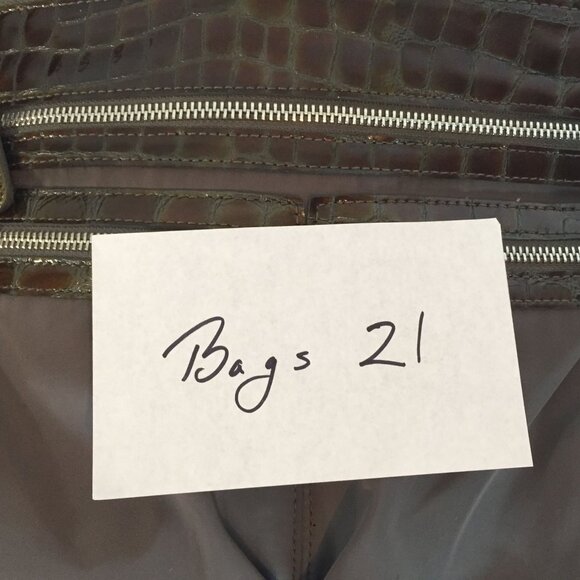 Brighton GoGo  Tan & Brown Lightweight Nylon Bag Front Pockets 431190 - Picture 9 of 9